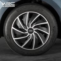WRC 007599 Dvojfarebné puklice na disky Turbo – 4 ks, 16 palcové, sivá a čierna 7