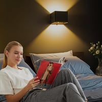 WRMING Punjiva zidna svjetiljka sa senzorom pokreta, 5W, 3000mAh, 2 komada, crna, bežična noćna svjetiljka za stepenice i hodnike s USB punjenjem, 3000K topla bijela 8