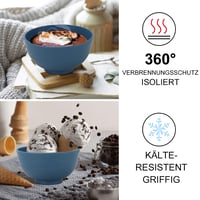 Wrova malé misky 280 ml – 8-dielna sada nerozbitných misiek na dezerty – na zmrzlinu, pochutiny a ovocie – vhodné do mikrovlnnej rúry a umývačky riadu 5