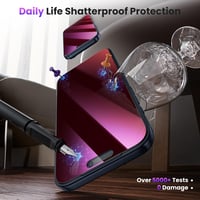 WSKEN iPhone 16 Pro Edzett Üveg Képernyővédő Kék Fény Szűrő Privacy - iPhone 17/iPhone 16 Pro, Anti-blue light privacy colourful 6