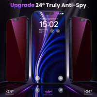 WSKEN iPhone 16 Pro Edzett Üveg Képernyővédő Kék Fény Szűrő Privacy - iPhone 17/iPhone 16 Pro, Anti-blue light privacy colourful 2
