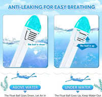 Mască de scufundări integrală cu snorkel, câmp vizual de 180°, anti-aburire, anti-scurgere, compatibilă cu camere sport, pentru adulți și copii 4