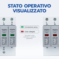 Štvorpólový prepäťový chránič Wspiho 275 V, zvodiče bleskového prúdu typu 1+2, zariadenie na ochranu proti prepätiu 20-50 kA 3