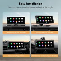 WSRADIOKITS 10.26" CarPlay Autórádió Apple CarPlay Android Auto GPS Bluetooth Érintőképernyő 7