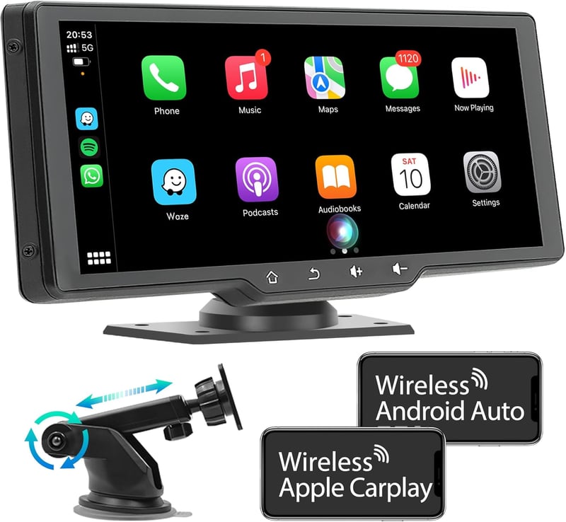 WSRADIOKITS 10.26" CarPlay Autórádió Apple CarPlay Android Auto GPS Bluetooth Érintőképernyő