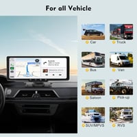 WSRADIOKITS 10.26" CarPlay Autórádió Apple CarPlay Android Auto GPS Bluetooth Érintőképernyő 6