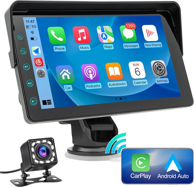 WSRADIOKITS Wireless Apple CarPlay Android autórádió érintőképernyős multimédia lejátszó GPS navigáció