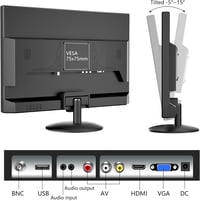 Wstirhy 19" LED Monitor HDMI VGA USB 1366x768 Beépített Hangszóróval 6