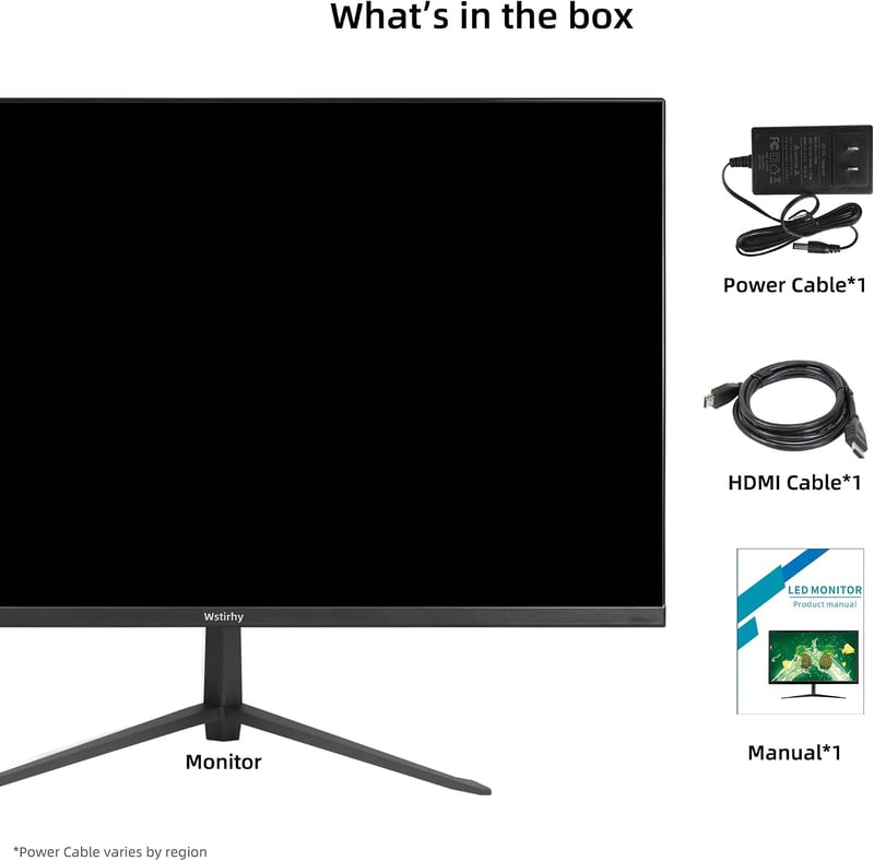 Wstirhy 27" Full HD IPS Gaming Monitor 75Hz HDMI VGA