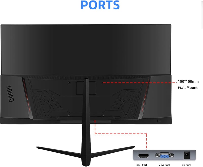 Wstirhy 27" Full HD IPS Gaming Monitor 75Hz HDMI VGA
