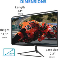 Wstirhy 27" Full HD IPS Gaming Monitor 75Hz HDMI VGA 5