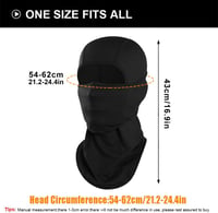 WTACTFUL Motoros Balaclava Síkesztyű Szélálló Arcmaszk Kerékpározáshoz Motorozáshoz Síeléshez 8