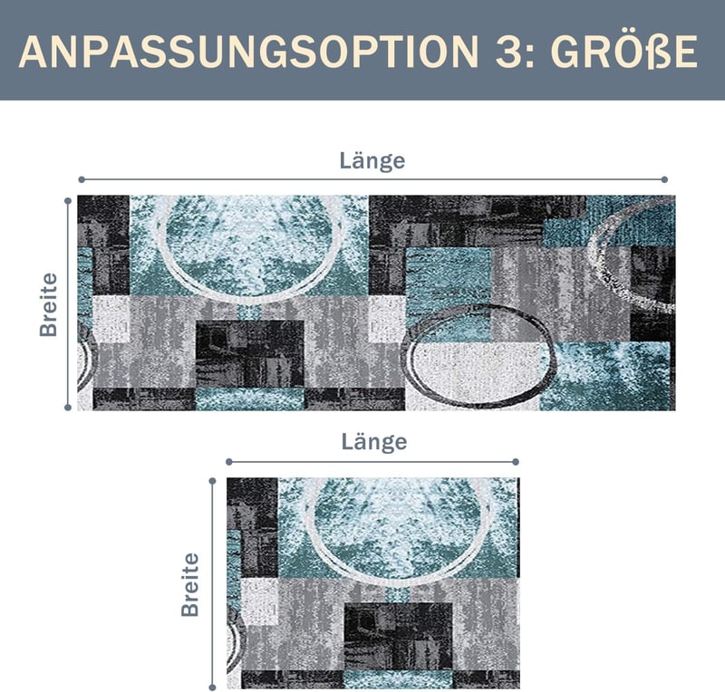 WTHYGB Futóanyag 60x250 cm Konyha Nappali Hálószoba 6mm Csúszásmentes Mosható