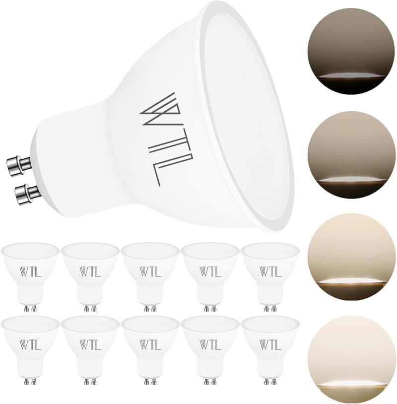WTL GU10 LED izzó 7W 4000K természetes fehér 600lm 10db csomag