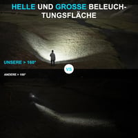 WUBEN C3 Tölthető LED Zseblámpa 1200 Lumen, IP68 Vízálló, 6 Üzemmód, USB Újratölthető Lámpa Túrázáshoz, Kempinghez, Vészhelyzetekre 3