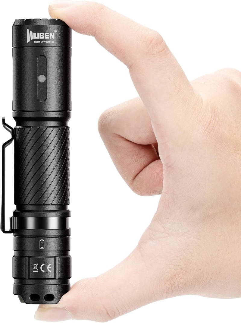 WUBEN C3 Tölthető LED Zseblámpa 1200 Lumen, IP68 Vízálló, 6 Üzemmód, USB Újratölthető Lámpa Túrázáshoz, Kempinghez, Vészhelyzetekre