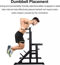 WUDLEP Állítható Squat Rack 35-59 cm, Multifunkcionális Erőkeret Otthoni Edzéshez 6