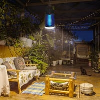 WUEAOA 15W UV elektromos rovarcsapda lámpa 4200V vízálló szúnyog- és legyirtó 6