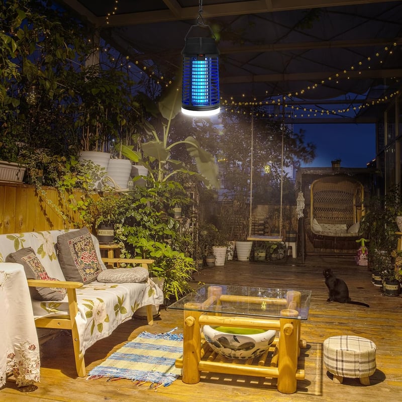 WUEAOA 15W UV elektromos rovarcsapda lámpa 4200V vízálló szúnyog- és legyirtó