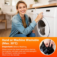 WUEAOA fűthető zokni férfiaknak és nőknek, elektromos zokni vadászathoz, síeléshez, túrázáshoz 6