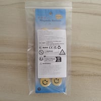 Wugauwor Táblamágnes Szett 20 db Kerek Hűtőmágnes Sárga Zöld Színű Iroda Iskola Mágnestábla Mosolygós Minta 9