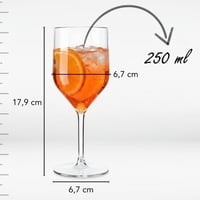 WUITOKI Plastové poháre na víno, 2 ks, 25 cl, vhodné do umývačky riadu, nerozbitné, bez BPA, na piknik, kempovanie, párty 3