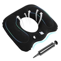 Wukemaoyi Napuhujući ortopedski jastuk u obliku krafne protiv hemoroida, ergonomski putni jastuk za uredsku stolicu, invalidska kolica, rasterećenje trtične kosti 1