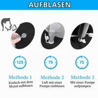 Wukemaoyi Napuhujući ortopedski jastuk u obliku krafne protiv hemoroida, ergonomski putni jastuk za uredsku stolicu, invalidska kolica, rasterećenje trtične kosti 3
