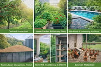 Plasă de protecție pentru păsări WUMSTOT, PE ranforsată, ochiuri de 1,5 cm, negru, 4 x 10 m (40 m²), pentru straturi de grădină și balcon, tufe și pomi fructiferi 8