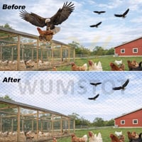 Plasă de protecție pentru păsări WUMSTOT, PE ranforsată, ochiuri de 1,5 cm, negru, 4 x 10 m (40 m²), pentru straturi de grădină și balcon, tufe și pomi fructiferi 3