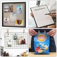 WUPENGZON 50 buc. Mini clipsuri tip bulldog, 22 mm, cleme metalice mici, argintii, agrafe multifuncționale pentru fotografii, pungi, uz de birou și bucătărie 4