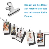 WUPENGZON 50 buc. Mini clipsuri tip bulldog, 22 mm, cleme metalice mici, argintii, agrafe multifuncționale pentru fotografii, pungi, uz de birou și bucătărie 5