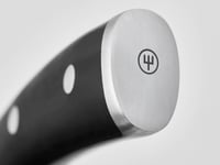 Kuchynský nôž WÜSTHOF Classic Ikon, dĺžka čepele 20 cm, kovaná nehrdzavejúca oceľ, čierna rukoväť, ostrý kuchynský nôž 4