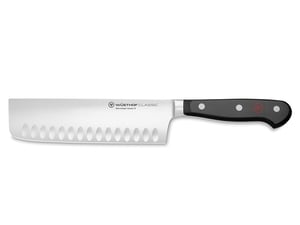 Japonský nôž WÜSTHOF Classic Nakiri 17 cm, čierno-strieborný, nehrdzavejúca oceľ, profesionálny kuchársky nôž