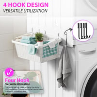 WusyStore Mosógép és Szárítógép Alátét Szett, Állítható Mélység 45-68 cm, Fehér 3