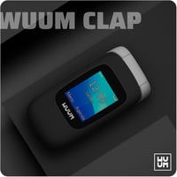 WUUM Clap összecsukható mobiltelefon két kijelzővel, SOS gomb, 800 mAh - fekete 7