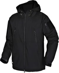 Wuzfully férfi softshell kabát taktikai vízálló téli dzseki kapucnival 1