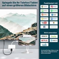 Wvoillty 3 v 1 Lightning HDMI adaptér pre iPhone a iPad, s certifikáciou Apple MFi, 1080P digitálny AV adaptér s funkciou OTG a nabíjaním, s podporou USB kľúčov, pre iPhone 14/13/12/11/XS/X 4