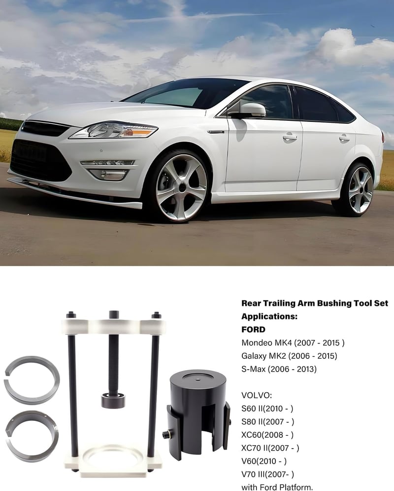 Wvoillty Hátsó Tengely és Vezérlőkar Csapágy Szerelő Készlet Ford Mondeo MK4 Volvo S60 S80 V70 XC60