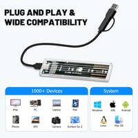 Wvoillty M.2 NVMe SSD Ház USB-C 10Gbps Adapter 2230/2242/2260/2280 PCIe SSD-khez UASP Támogatással Külső Merevlemez Tok 4