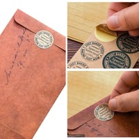 WYAN 60 plicuri vintage din hârtie kraft, maro, 15x10,5 cm, cu 60 de stickere, pentru invitații și scrisori 3