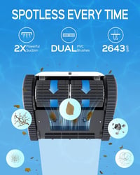 WYBOT Akkumulátoros Medence Takarító Robot, Automatikus Porszívó 120m² Medencékhez 2