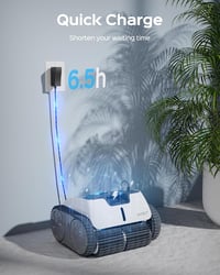 WYBOT Akkumulátoros Medence Takarító Robot, Automatikus Porszívó 120m² Medencékhez 9