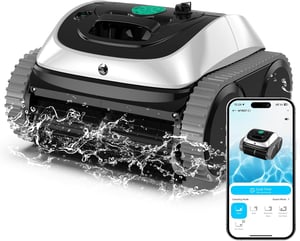 WYBOT C1 akumulatorski robot za čišćenje bazena, pod i zid, 150 minuta, maks. 150 m² - bijelo-zeleni