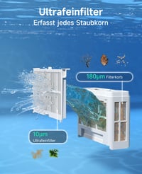 WYBOT C2 medencetisztító robot akkumulátoros, aljzat és fal, 150 m², dupla szűrés, 180 perc, App vezérlés, fekete-fehér 5