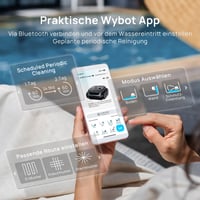 WYBOT C2 Vision-A baterijski robotski čistač bazena s AI kamerom, 8 načina rada, snažna usisna snaga, dvostruki filtar, čišćenje vodene linije, zidova i dna 8