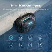 WYBOT C2 Vision-A baterijski robotski čistač bazena s AI kamerom, 8 načina rada, snažna usisna snaga, dvostruki filtar, čišćenje vodene linije, zidova i dna 5