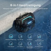 WYBOT C2 Vision-A Vezeték Nélküli Medence Takarító Robot, Kamera, 8 Mód, Erős Szívóerő - Black dark green 5