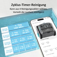 WYBOT C2 Vision AI bezdrôtový bazénový vysávač s kamerou a batériou, čistenie dna a stien, dvojúrovňová filtrácia, pre bazény do 180 m² 5
