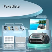 WYBOT C2 Vision AI bezdrôtový bazénový vysávač s kamerou a batériou, čistenie dna a stien, dvojúrovňová filtrácia, pre bazény do 180 m² 10
